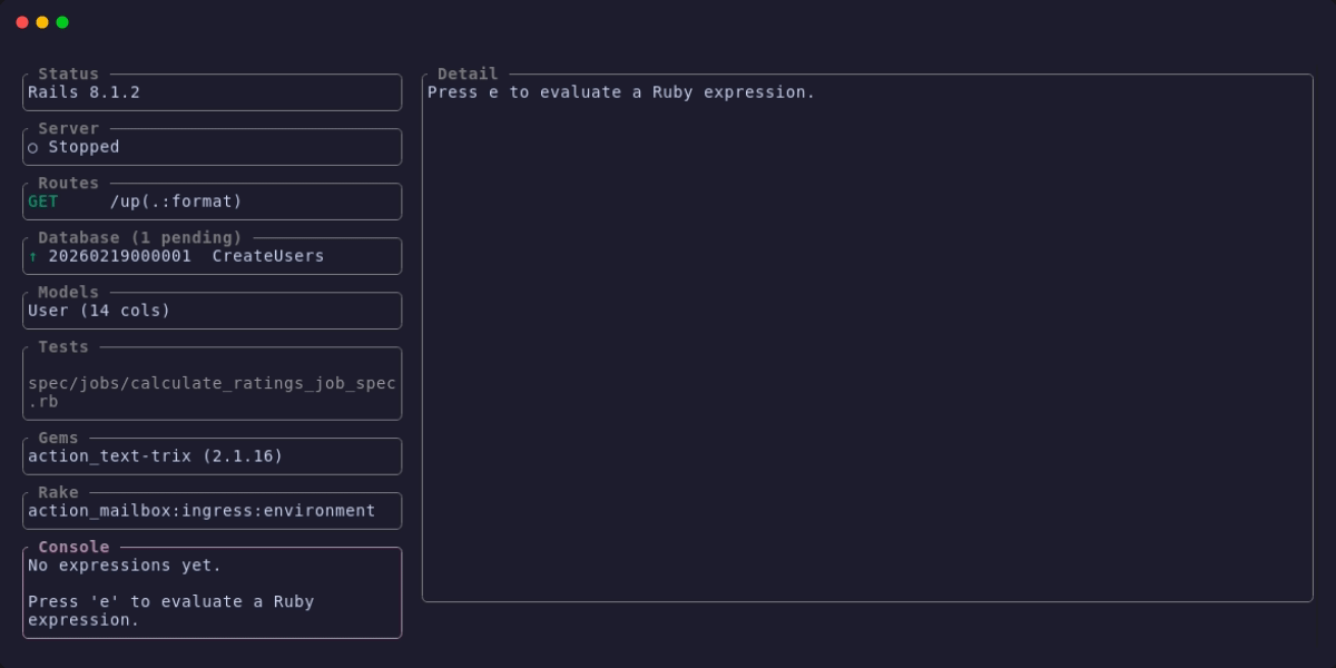 Evaluating Ruby expressions in the Lazyrails console