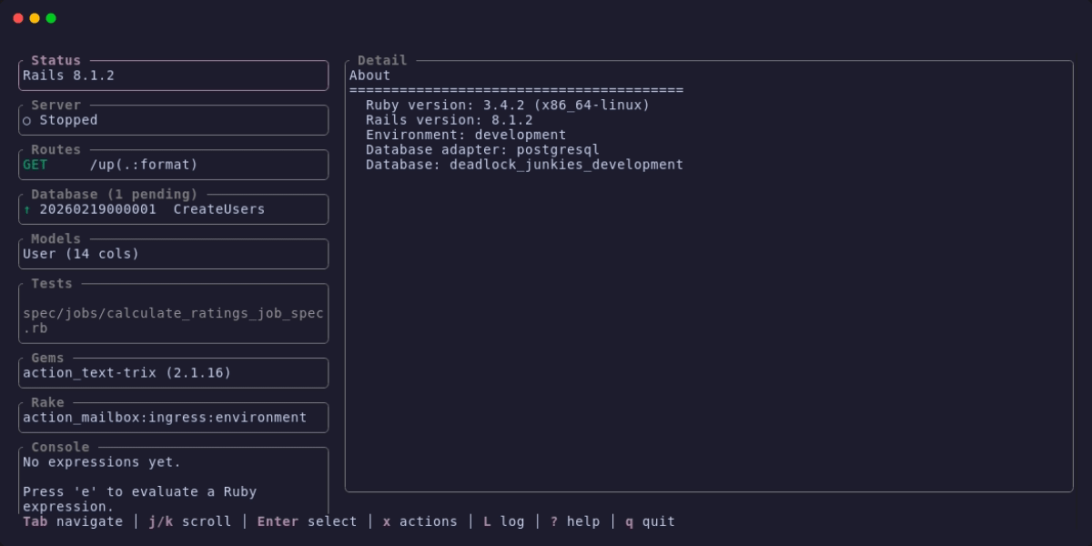 Generating a Rails model from inside Lazyrails